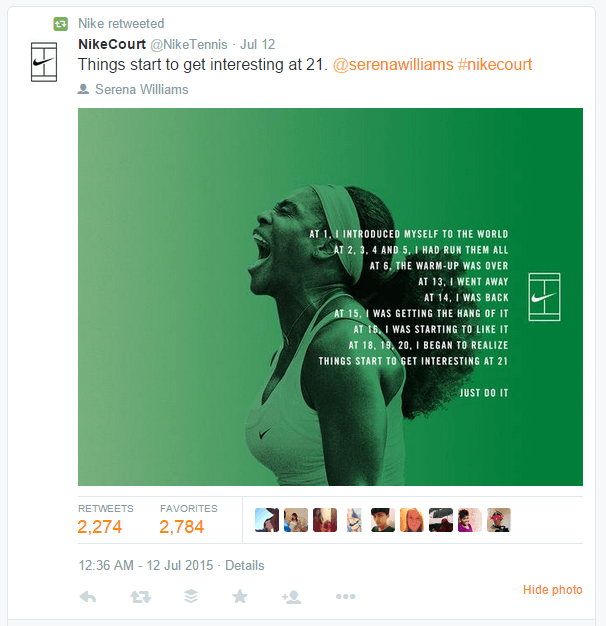 serena - influencer outreach example