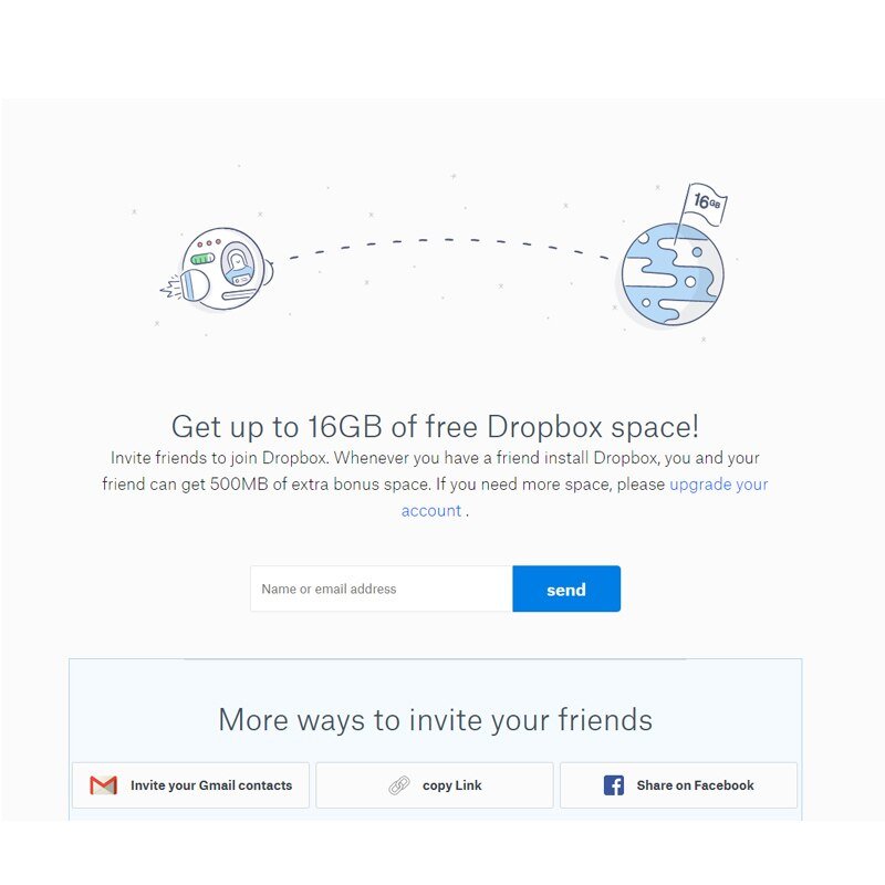 dropbox referral marketing program