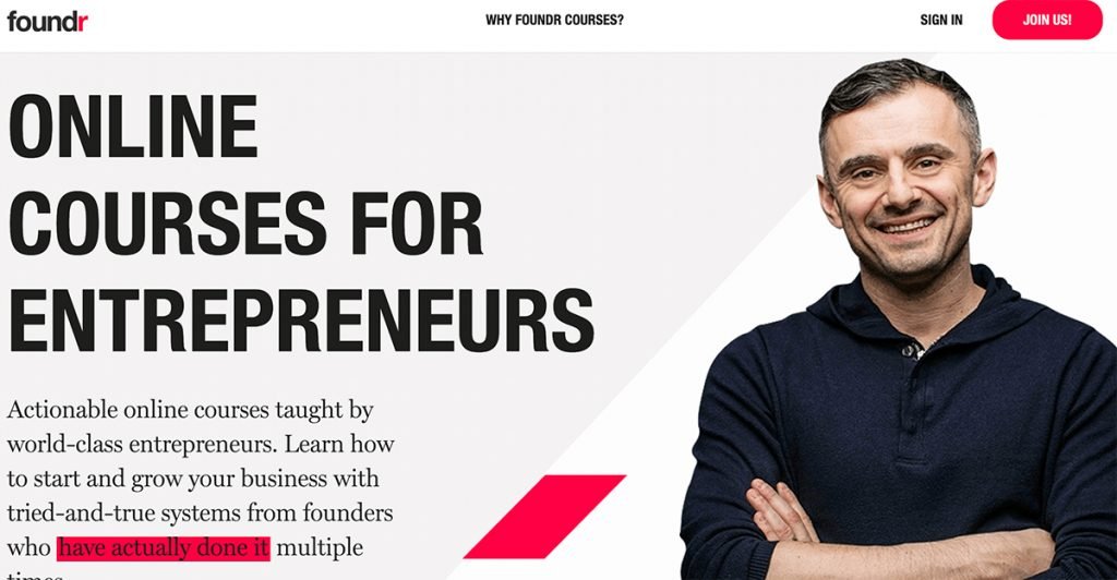paid course from foundr