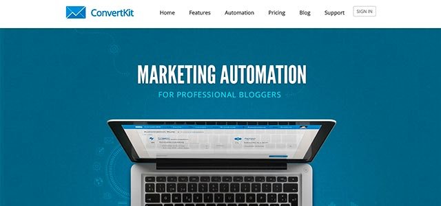 convertkit old homepage