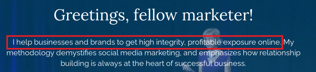 Mari Smith personal brand statement