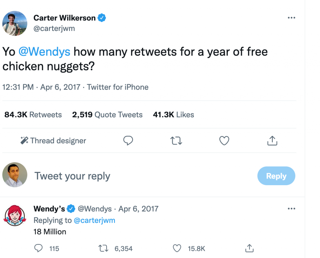 Wendy's real time marketing example