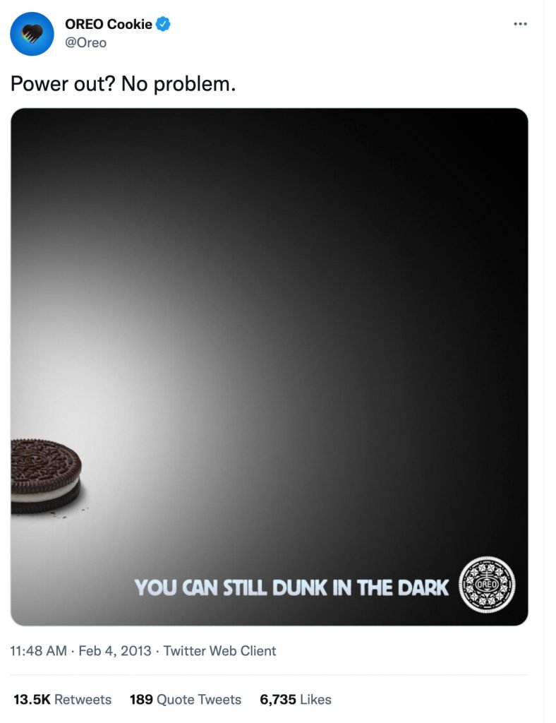 oreo real time marketing campaign