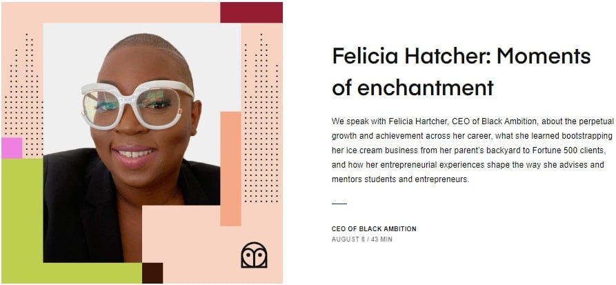 Example from Designbetter podcast