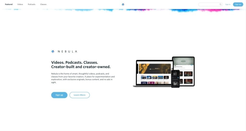 nebula homepage