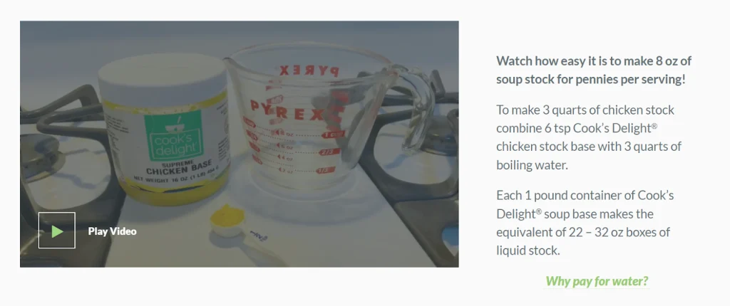 Video on website engagement metrics - Cooks delight